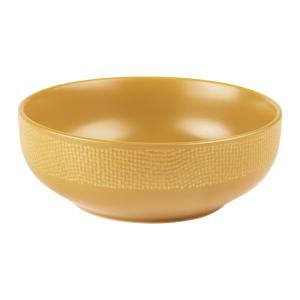 Saladier   safran 16,5 cm en grès  jaune