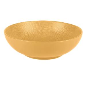 Saladier Vésuvio safran 24 cm jaune en grès