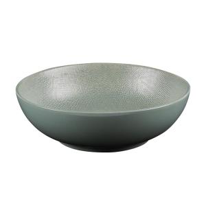 Saladier Vésuvio sauge 24 cm vert en grès