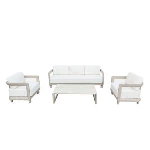Salon bas de jardin en aluminium 5pers.