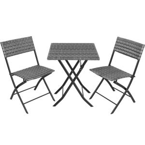 Salon de jardin 2 personnes résine tressée acier résistant…