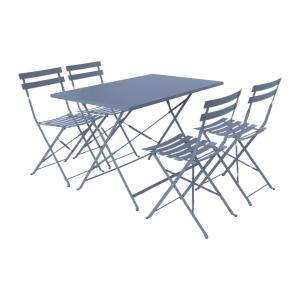 Salon de jardin bistrot pliable rectangulaire 110 x 70cm, b…
