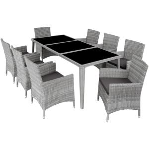 Salon de jardin polyester cadre aluminium 2 sets de housse…