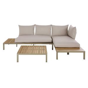 Salon modulable de jardin 4/6 places en acacia massif color…