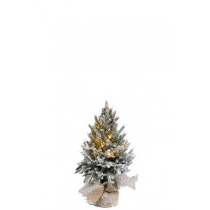 Sapin de Noël décoratif à led en plastique vert 20x20x45 cm…