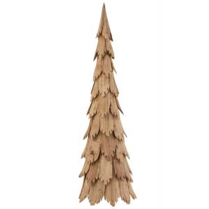 Sapin de Noël morceaux de bois naturel H120cm