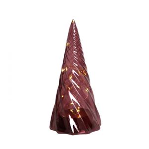 Sapin LED 19cm Bordeaux