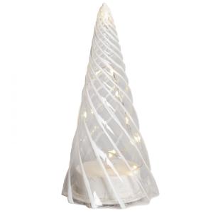 Sapin LED 23cm Blanc