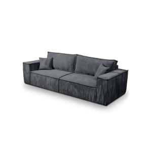 Schlafsofa mit Cordbezug, Dunkelgrau