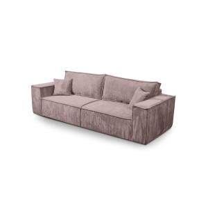 Schlafsofa mit Cordbezug, Rosa