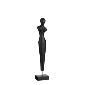 Sculpture sur pied en bois de manguier noir H53