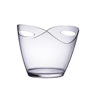 Seau à champagne  26 cm transparent en plastique