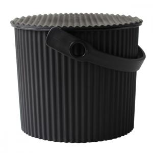 Seau de rangement 4 litres noir