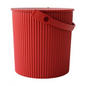 Seau de rangement rouge 10 litres