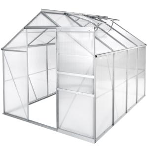 Serre de jardin 7,7 m³, sans Fondation blanc transparent