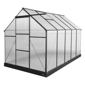 Serre de jardin - noir -alluminium - 310 x 190 x 207 cm