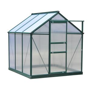 Serre de jardin polycarbonate aluminium vert