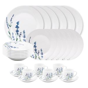 Service 30 pièces   blanc en porcelaine