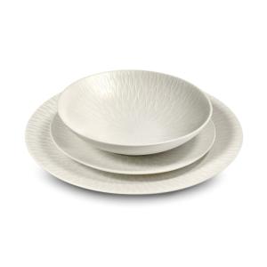 Service de vaisselle 18 pièces en Grès Ivoire