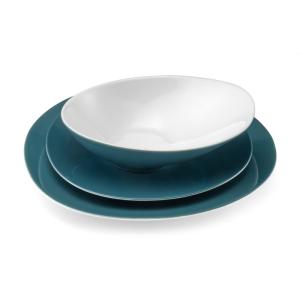 Service de vaisselle 18 pièces en Porcelaine Bleu