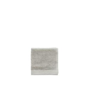 Serviette d'invité en coton bio gris clair 30x30cm