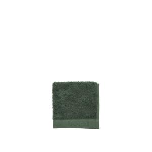 Serviette d'invité en coton bio vert sapin  30x30 cm