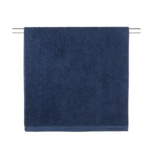 Serviette de bain 500gr/m2 en coton bleu marine 100x150