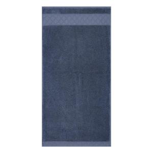 Serviette de bain en coton bleu orient 30 x 50