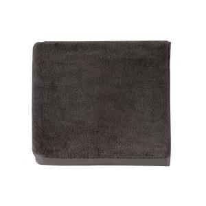 Serviette de bain en coton gris graphite 40x60