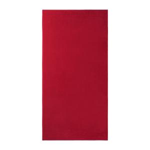 Serviette de bain en  coton rouge 50 x 100 cm