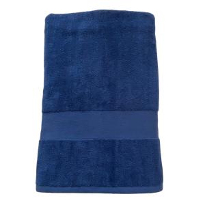 Serviette de bain éponge velours unie Classy" Navy 90x180"