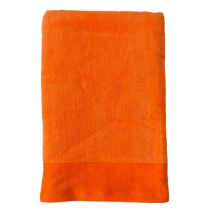 Serviette de bain éponge velours unie Shady" Nectarine 90x1…