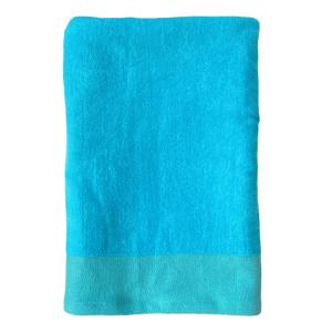 Serviette de bain éponge velours unie Shady" Turquoise 140x…