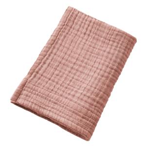 Serviette de bain gaze de coton rose 50x90 cm