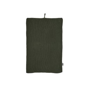 Serviette de cuisine en coton vert forêt 40x60 cm