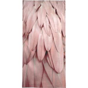 Serviette de plage en éponge-velours en rose 90x180