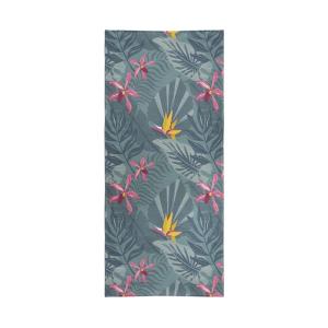 Serviette de plage éponge imprimé  90x170 cm Bleu pétrole