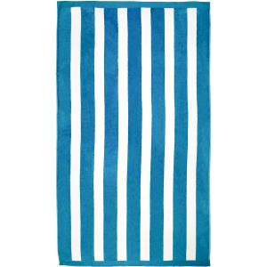 Serviette de plage éponge Velours   Bahia" Bleu Canard 100x…