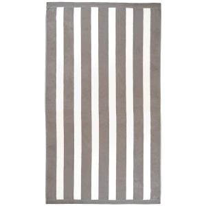 Serviette de plage éponge Velours   Bahia" Taupe 100x175"