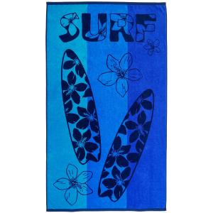 Serviette de plage éponge Velours Jacquard Bleu    Pyrgos 1…