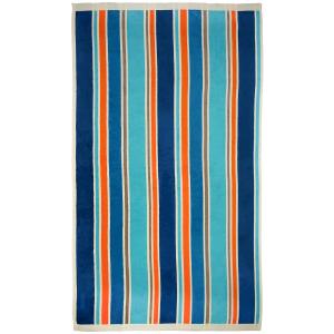Serviette de plage éponge Velours Jacquard Bleu    Zamora 1…