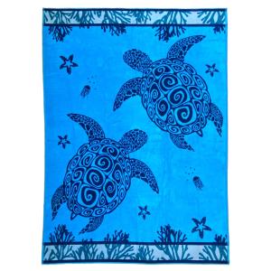 Serviette de plage éponge velours Jacquard Latoti 140x180