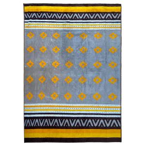 Serviette de plage éponge velours Jacquard Macarena 140x180