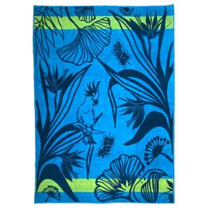 Serviette de plage éponge velours Jacquard Papiga 140x180 4…