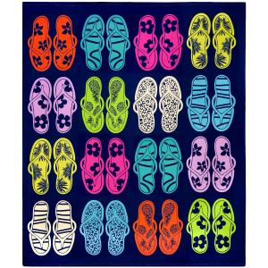Serviette de plage  microfibre Multicolore    Fiuzzi 140x170