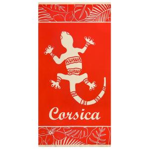 Serviette de plage  microfibre Orange Tuara 70x140