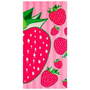 Serviette de plage microfibre Rose    Pop-Fraise 75x150