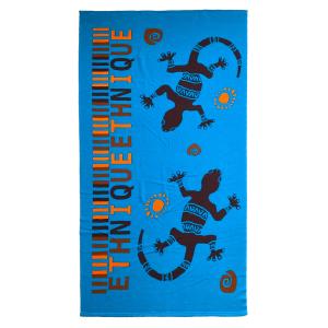 Serviette de plage microfibre Stazzo 90x170 bleu canard