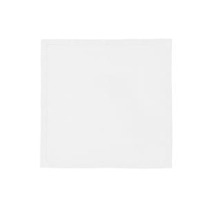 Serviette de table en lin blanc 45x45