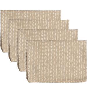 Serviette de table (x4) coton sable 45x45